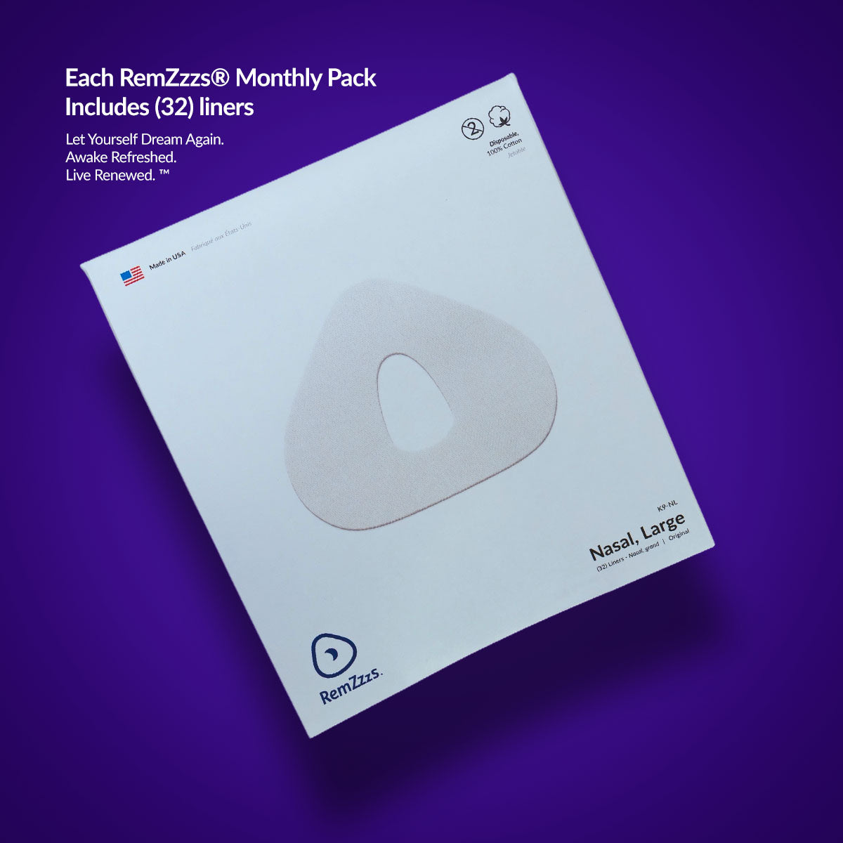 RemZzzs® K9 Nasal CPAP Mask Liner | Large, Wide