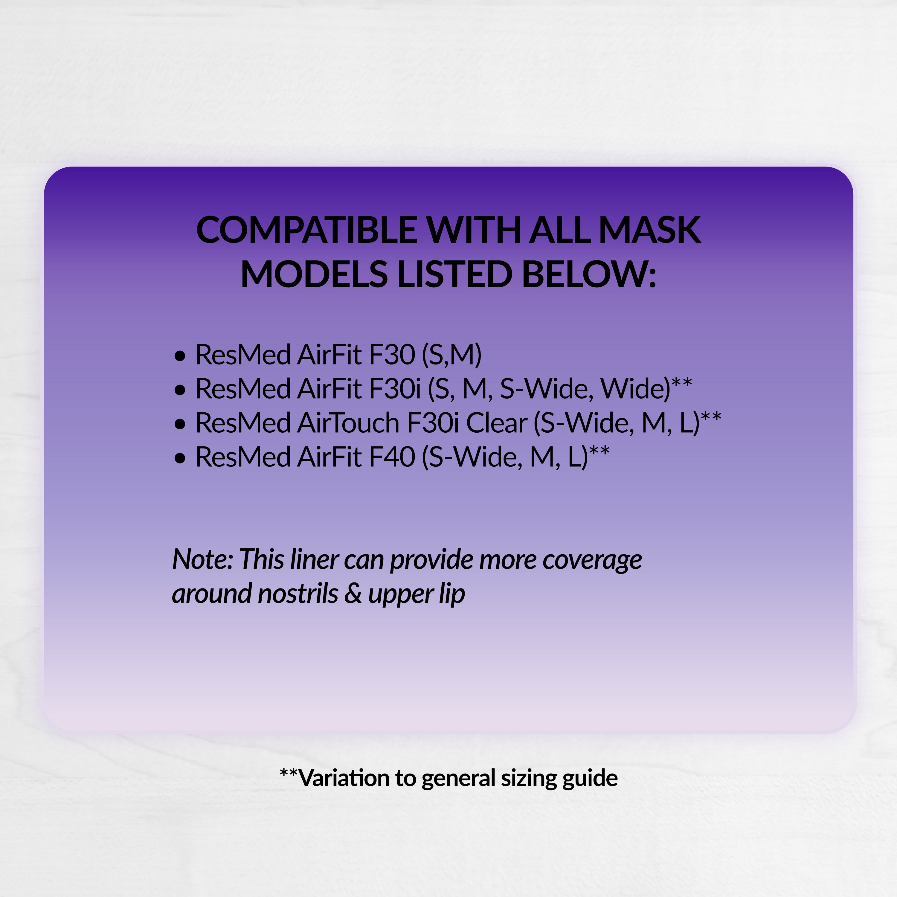 Shop Samples – RemZzzs CPAP Mask Liner Store