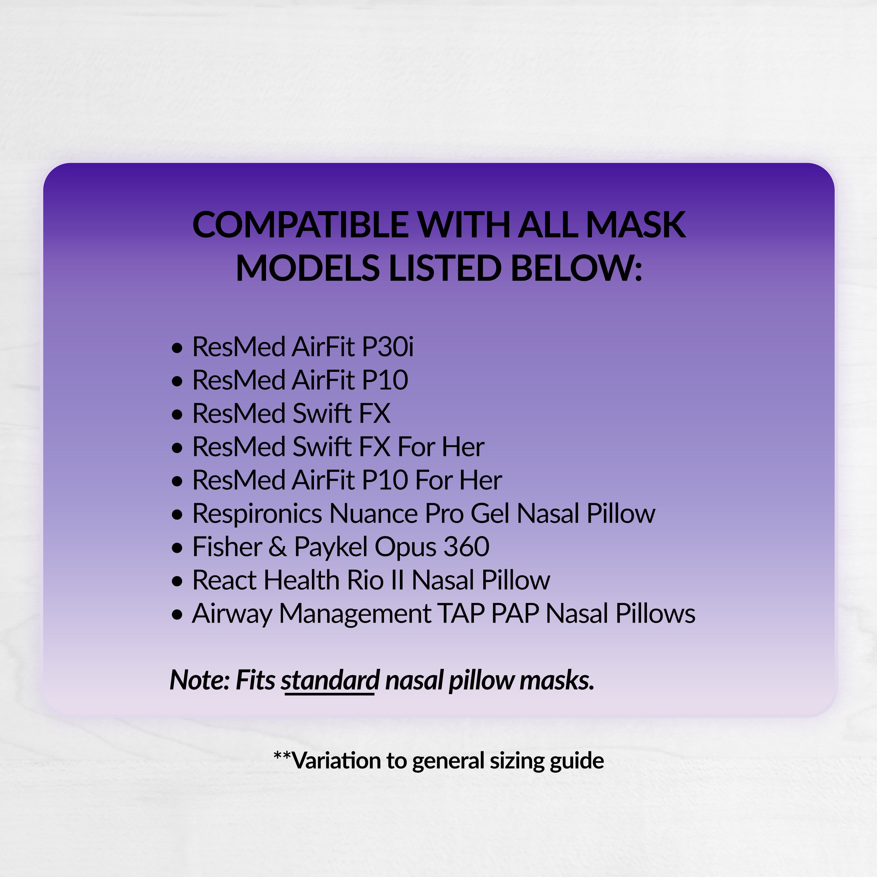 RemZzzs® 7A-NPK Nasal Pillow CPAP Mask Liner | Universal – RemZzzs