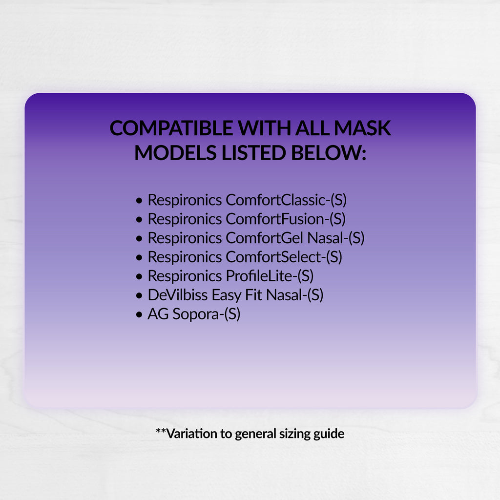 RemZzzs® S7-NS Nasal CPAP Mask Liner | Sample Pack, Small, Wide