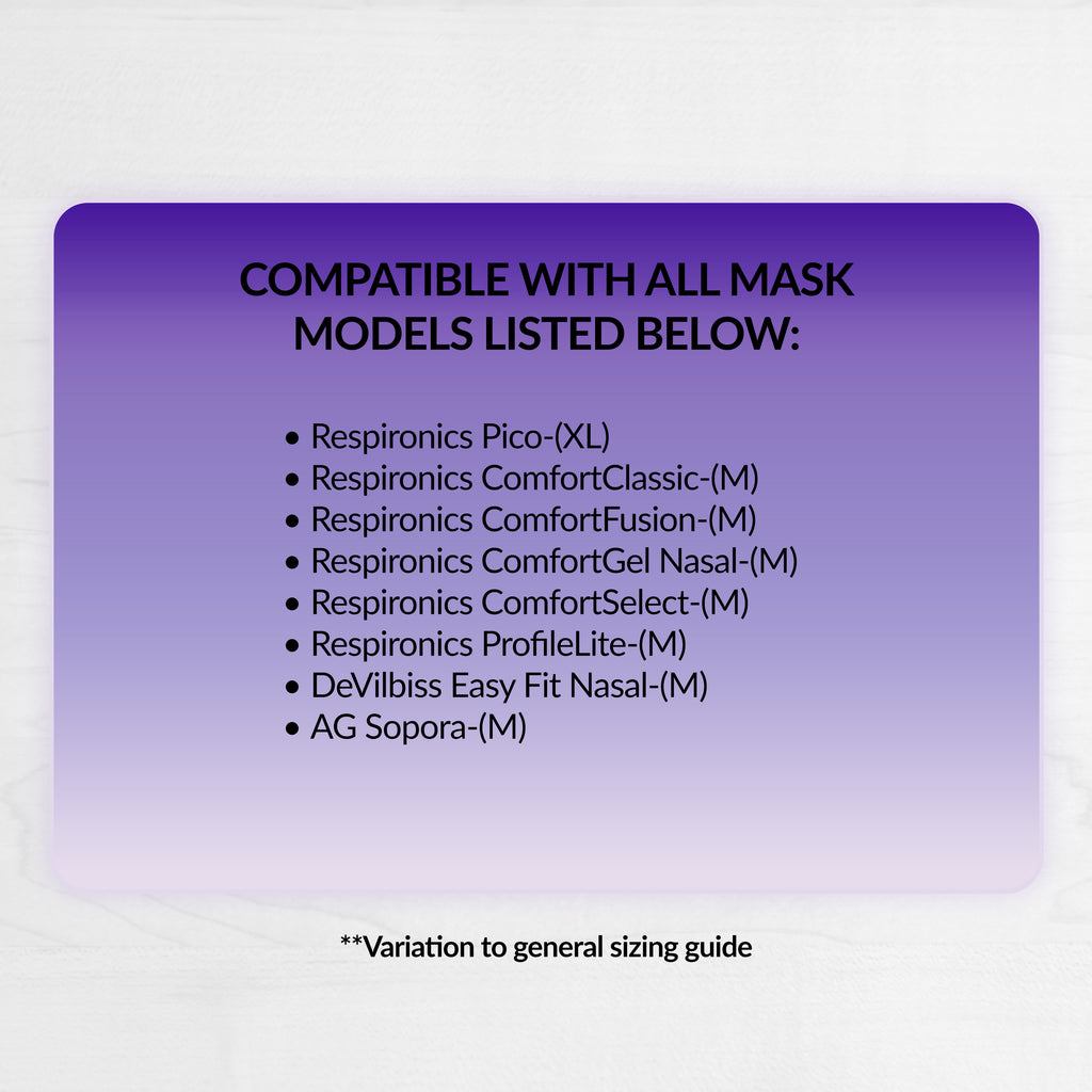 RemZzzs® S8-NM Nasal CPAP Mask Liner | Sample Pack, Medium, Wide