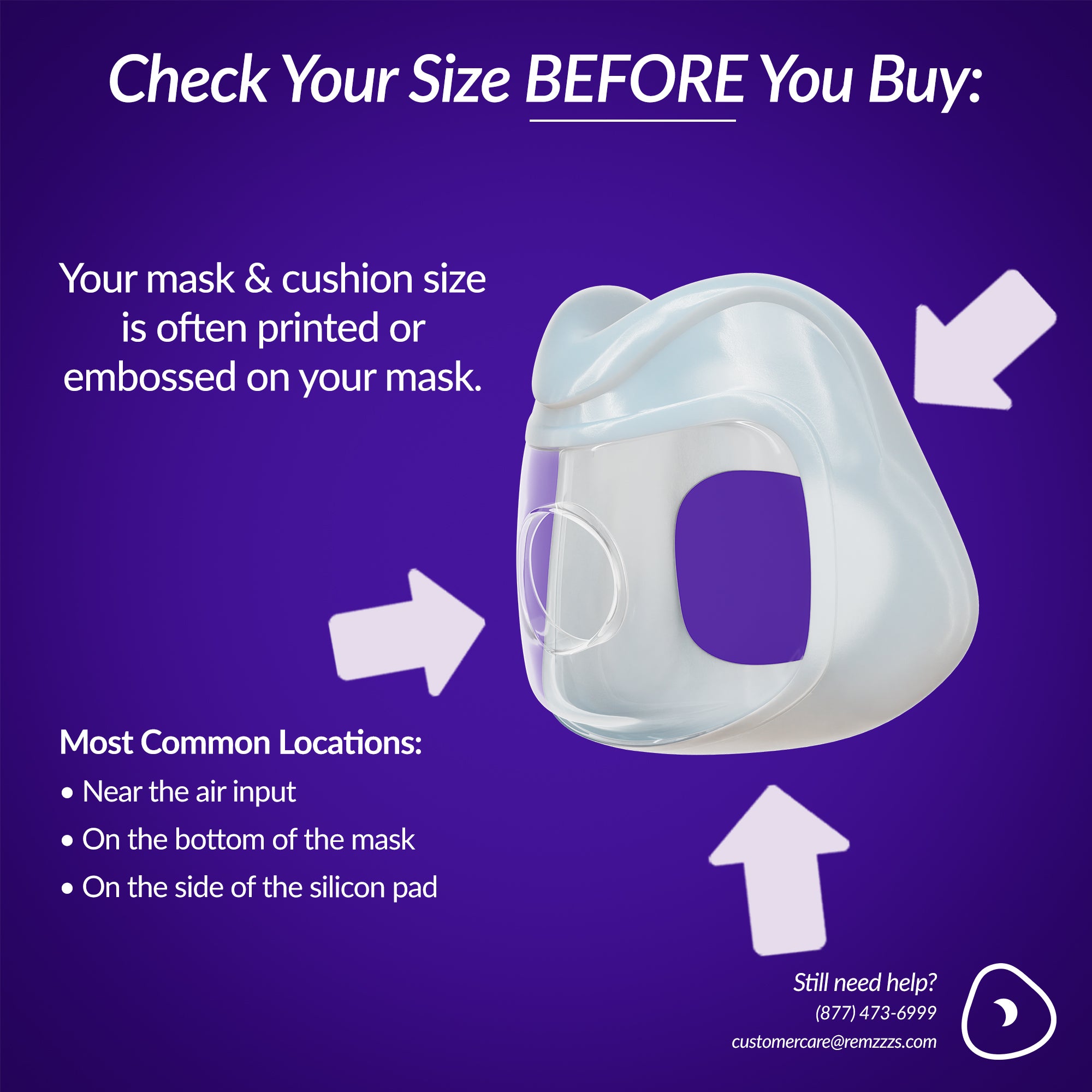 RemZzzs® 6C-AVK Minimal Contact CPAP Mask Liner | Universal