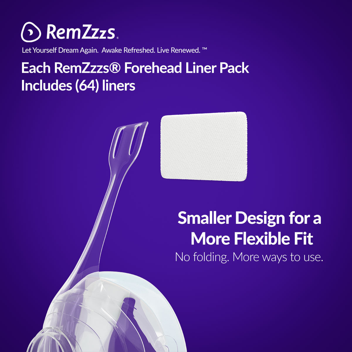 RemZzzs® CPAP Mask Forehead Liner Accessory Pack