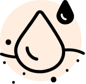 Absorbs sweat and oil